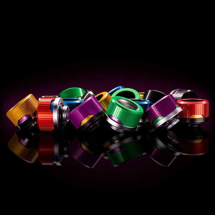 EK Water Blocks EK-Quantum Torque Compression Ring, 6-pack, STC 16 - purple image number 5
