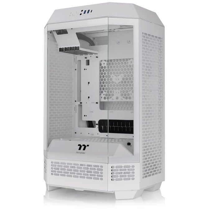 Thermaltake The Tower 300 PC-Geh&auml;use, Mini-Geh&auml;use, mATX, Tempered Glass - inklusive 2x 140-mm-L&uuml;fter, wei&szlig; image number 12