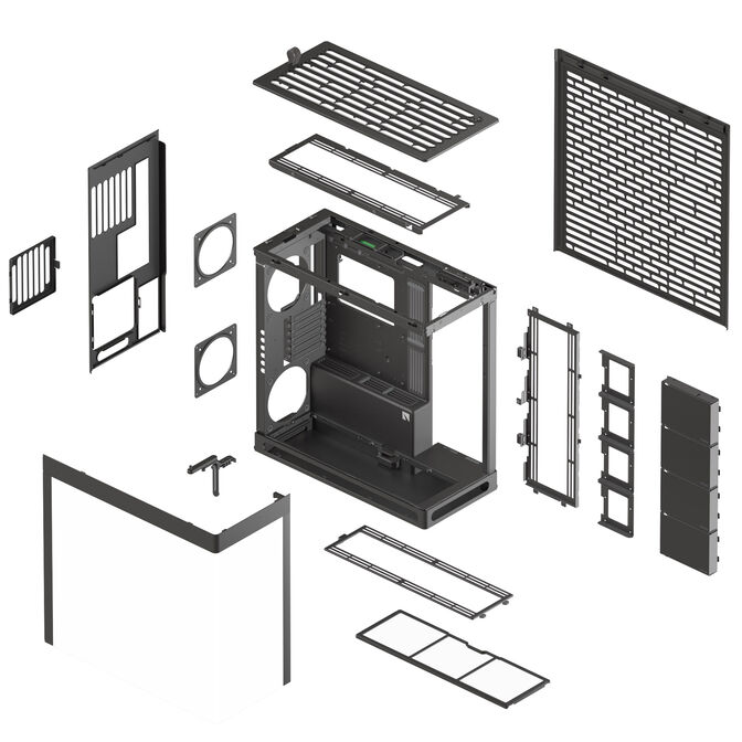 HAVN HS 420 PC-Geh&auml;use, Midi-Tower, E-ATX, Tempered Glass - schwarz image number 8