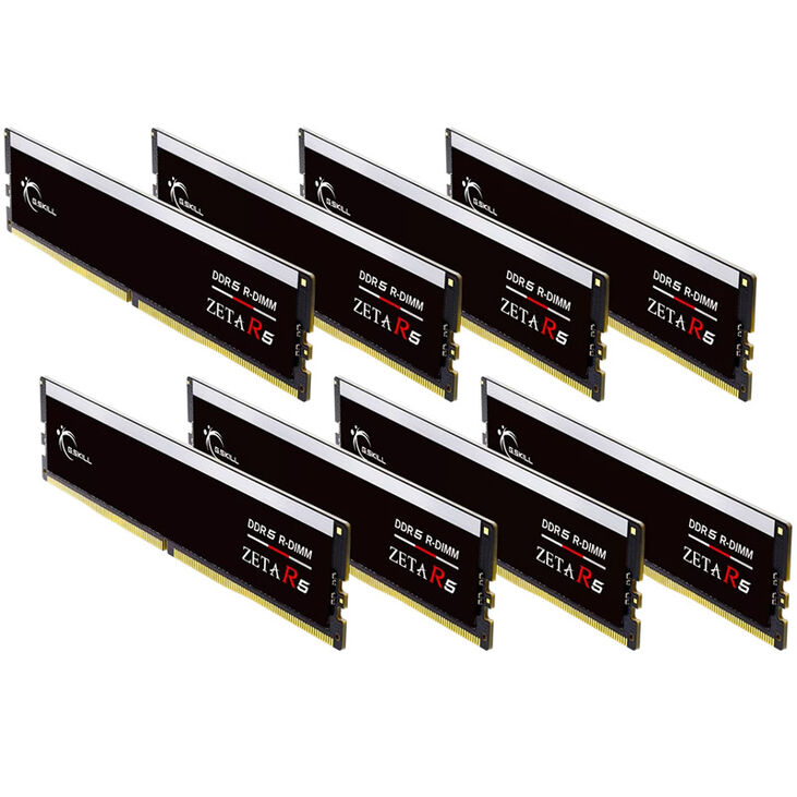 G.Skill Zeta R5 DDR5-6400 RAM, CL32, XMP, ECC reg. - 128 GB Octo-Kit, schwarz image number 1