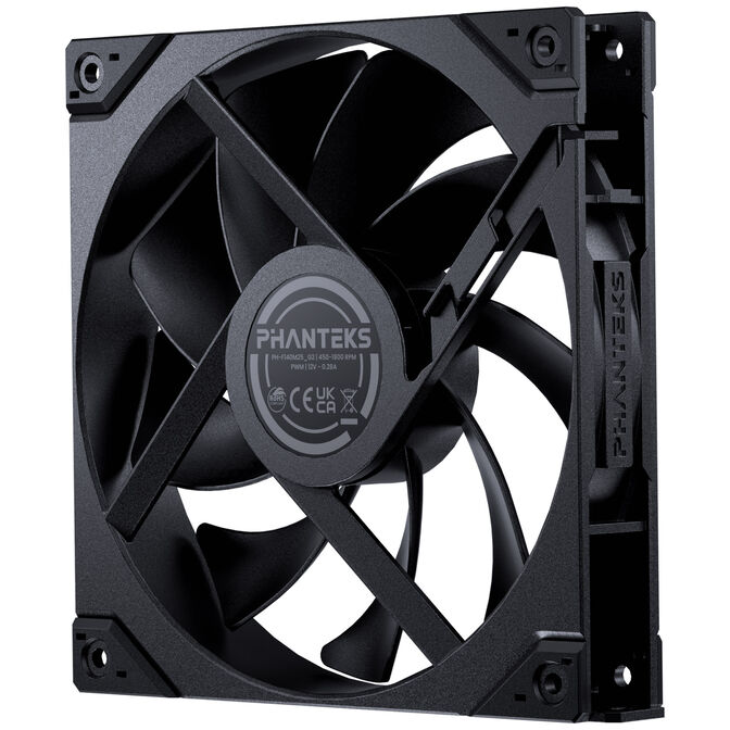 PHANTEKS M25 Gen2 PWM Fan - 140mm, Black image number 2