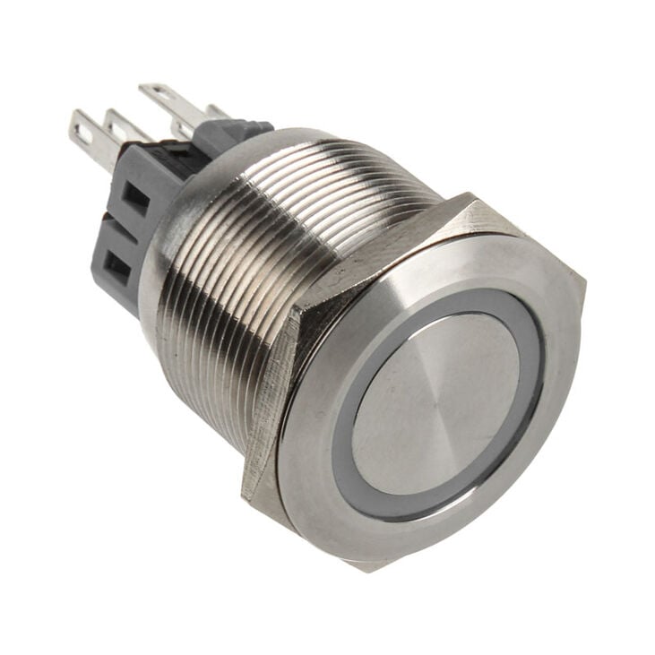 DimasTech Vandalismustaster 25mm - Silverline - weiß image number 0