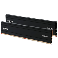 Crucial Pro DDR5-5600 RAM, CL46 - 128 GB Dual Kit, black