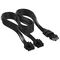 Corsair Premium Sleeved 2x 8-Pin zu 12V-2x6-Kabel, f&uuml;r Typ-4-Netzteil - schwarz