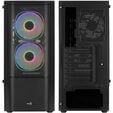 Aerocool Quantum Mesh v3 Midi-Tower, RGB, Tempered Glass - schwarz image number null