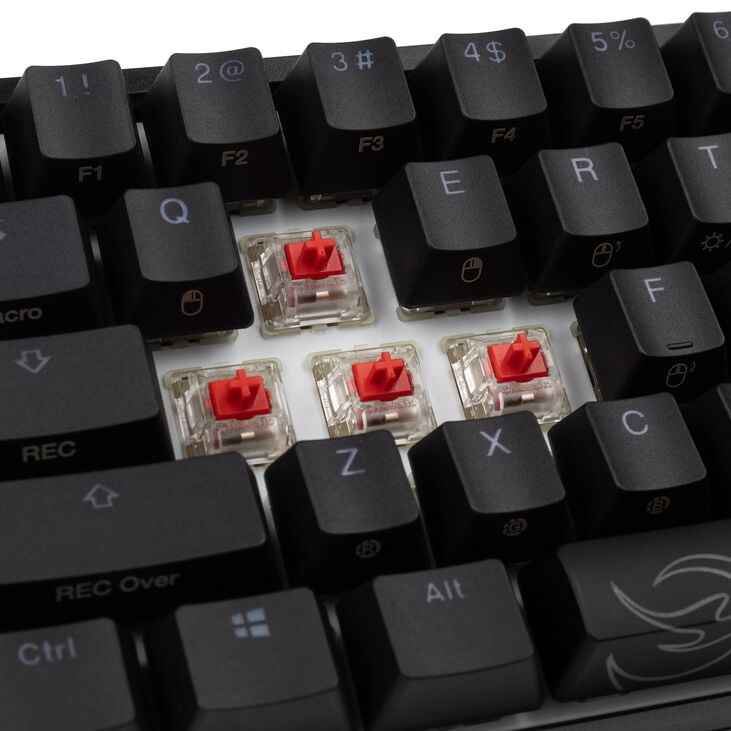 Ducky One 2 Pro Mini Gaming Keyboard, RGB LED - Cherry Red (US) image number 7