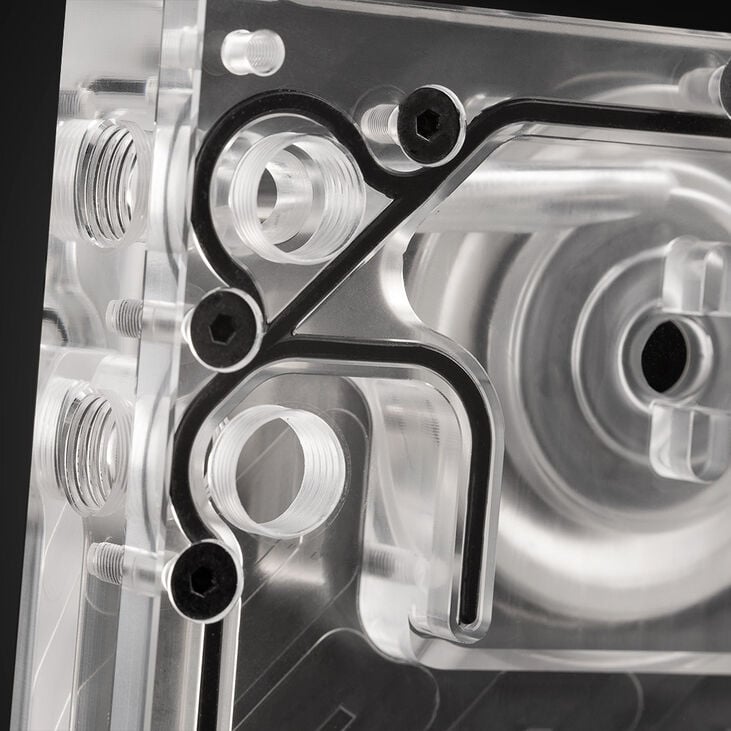 EK Water Blocks EK-Quantum Kinetic3 FLT D5 PWM Reservoir-Pump Combo - 360mm, D-RGB, Acrylic image number 6