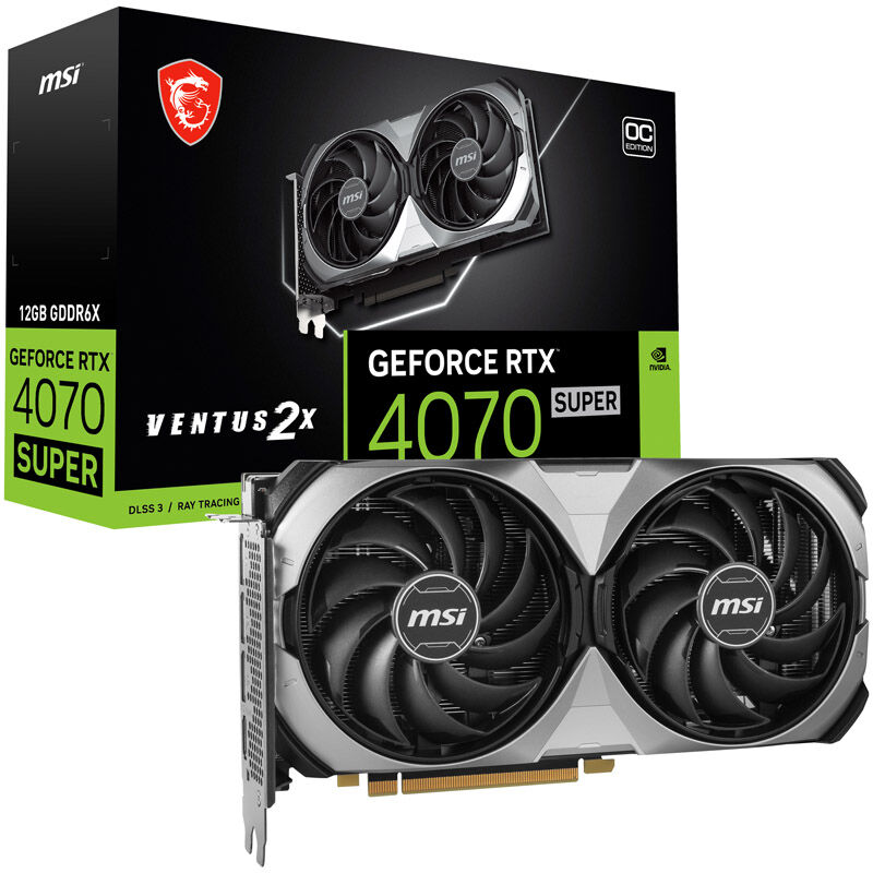 MSI GeForce RTX 4070 Super Ventus 2X OC 12G 12288 MB GDDR6X