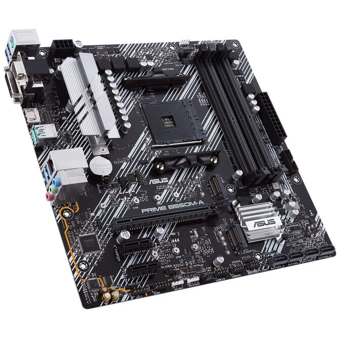 ASUS PRO B550M-C/CSM, AMD B550 motherboard, Socket AM4, DDR4 image number 1
