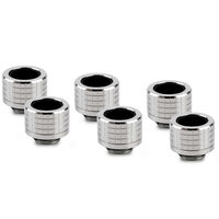 Thermal Grizzly DeltaMate Kompressions-Fitting, Messing - Gloss Nickel, HT14, 6er-Pack