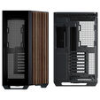APNX V1 PC Case, Mid Tower, ATX, Tempered Glass &ndash; Wood, Black image number null