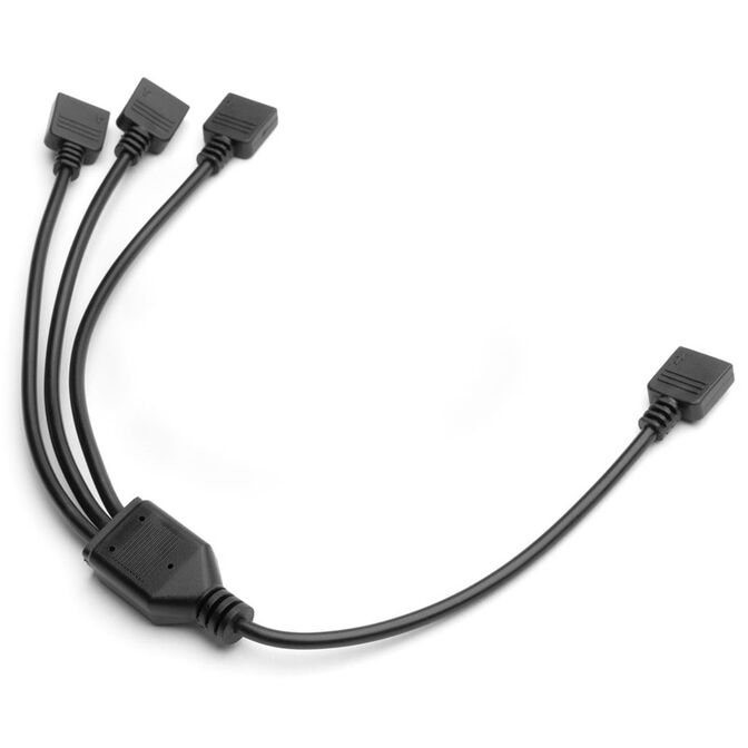 EK Water Blocks EK-Loop D-RGB Splitterkabel, 3-fach - schwarz image number 0