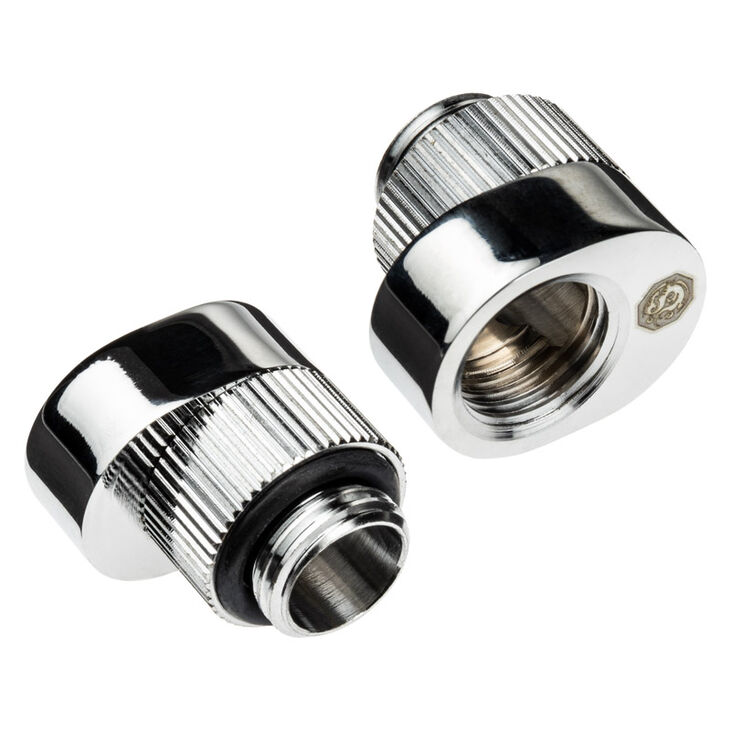 Bitspower Extension Offset - silver, pack of 2 image number 0