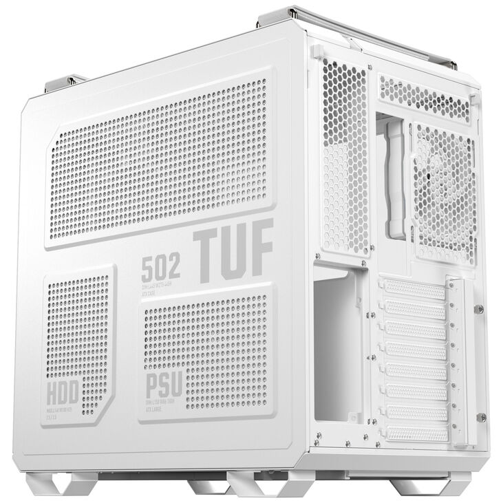 ASUS TUF Gaming GT502 Horizon PC Case, Mid Tower, ATX, Tempered Glass - white image number 6