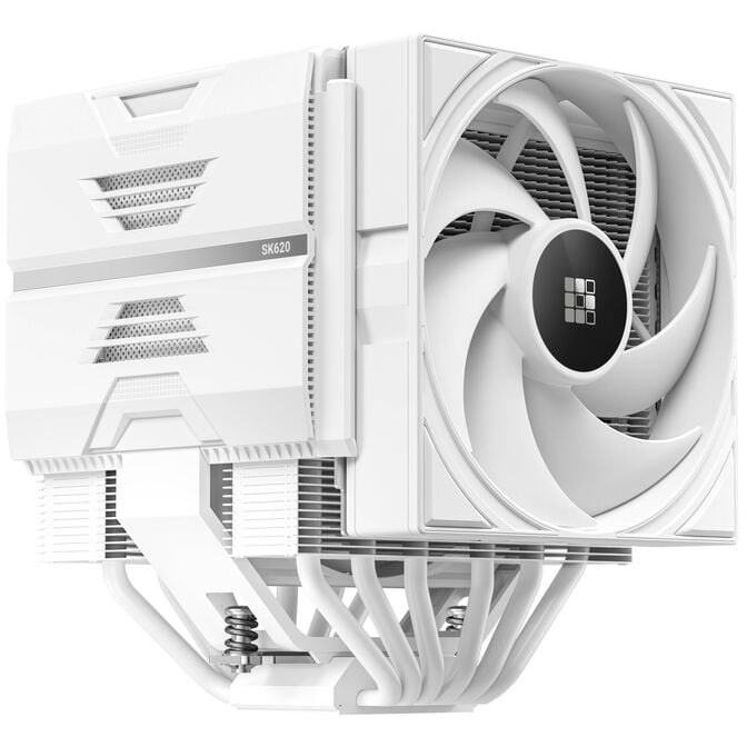 Sudokoo SK620V CPU Cooler, Dual Tower - 2x 120mm, white image number 1