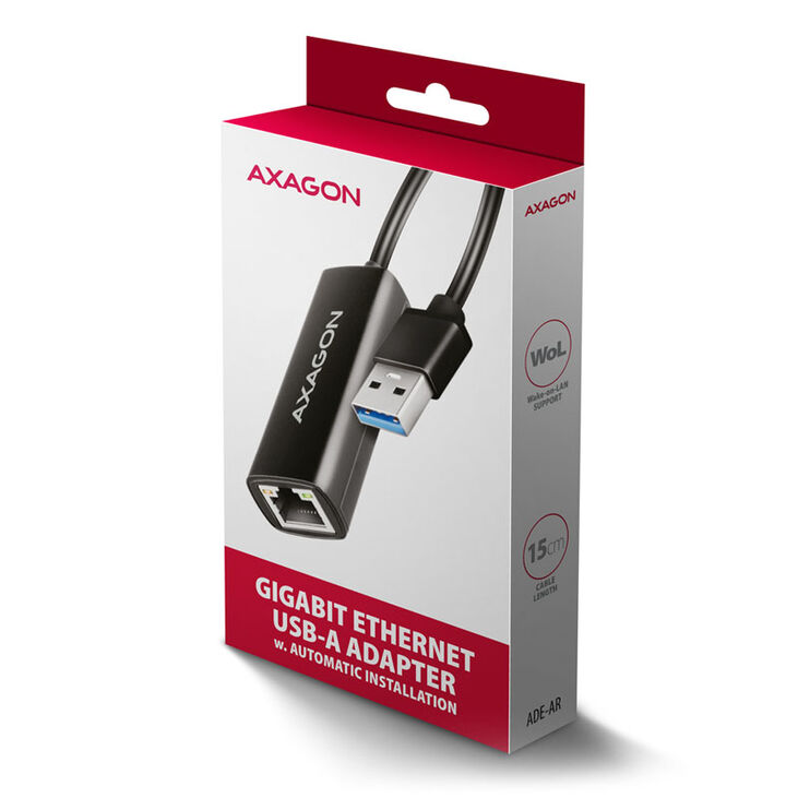 AXAGON ADE-AR USB-A 3.2 Gen 1 - Gigabit Ethernet 10/100/1000 Adapter image number 5