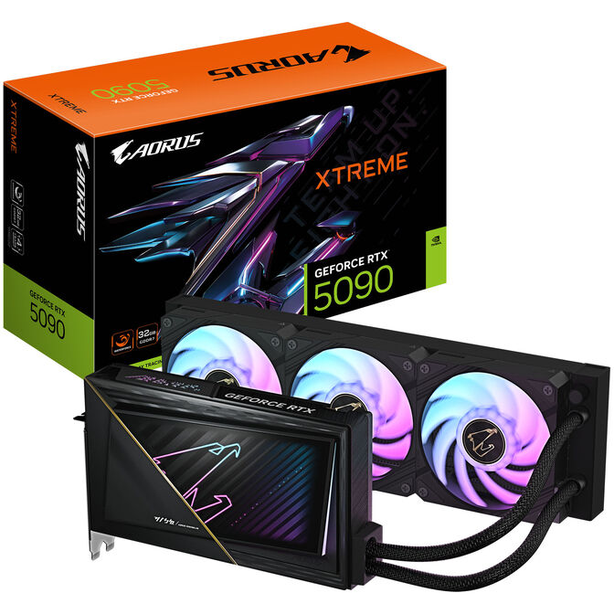 Gigabyte Aorus GeForce RTX 5090 Xtreme Waterforce 32G, 32768 MB GDDR7 image number 0