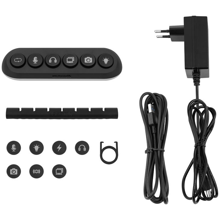 Streamplify HUB DECK 5, 4x USB 3.0, 1x USB 2.0, RGB, 12V, EU-Netzkabel - schwarz image number 8