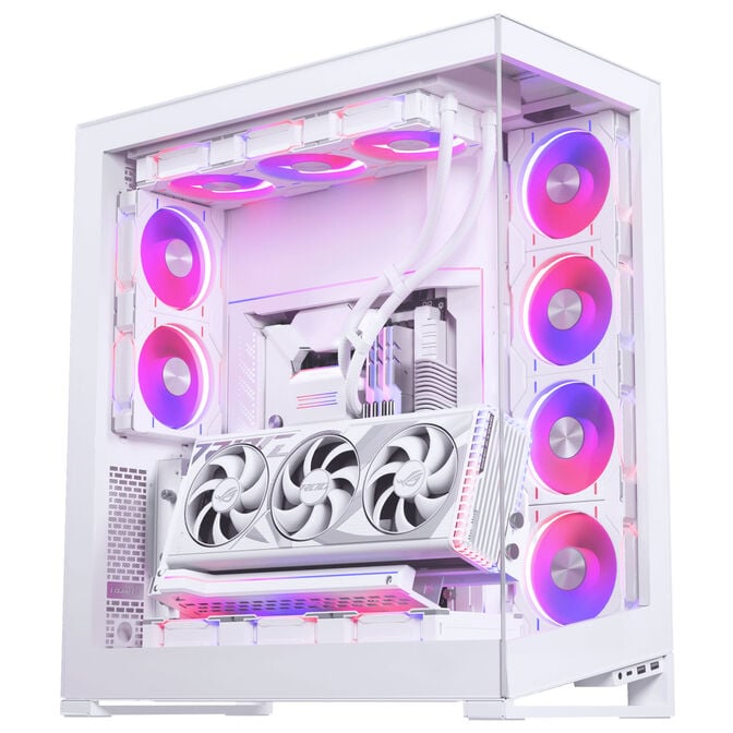 Phanteks Premium PCIe Gen 5 Vertical GPU Bracket, DRGB, with PCIe 5.0 Riser Cable - 220mm, white image number 6