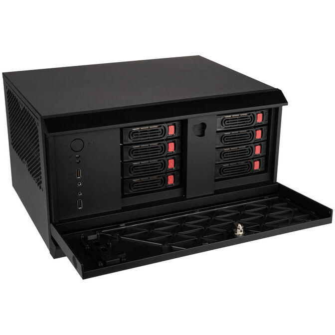 SilverStone SST-CS381 v1.1 Mini-ITX Storage, black image number 3