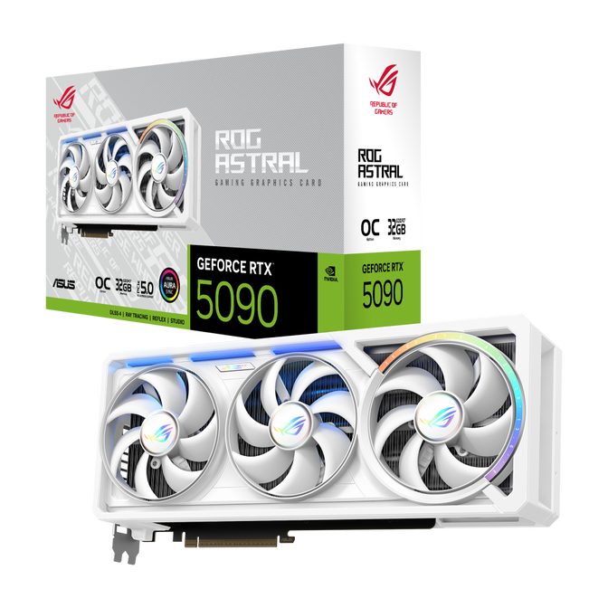 ASUS ROG Astral GeForce RTX 5090 White OC Edition, 32768 MB GDDR7 image number 0
