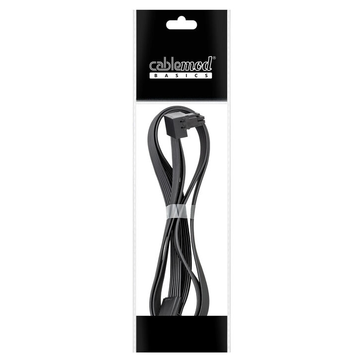 CableMod Basics Universal 12V-2x6 Cable, 90° Connector, 16-Pin to 16-Pin - Black, 60 cm, var. B image number 3