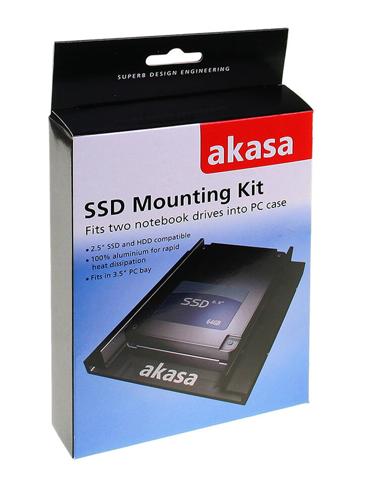 Akasa AK-MX010 Halterahmen für 2,5 Zoll image number 2