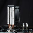 Jonsbo CR-1200E CPU cooler, RGB - 92mm image number null