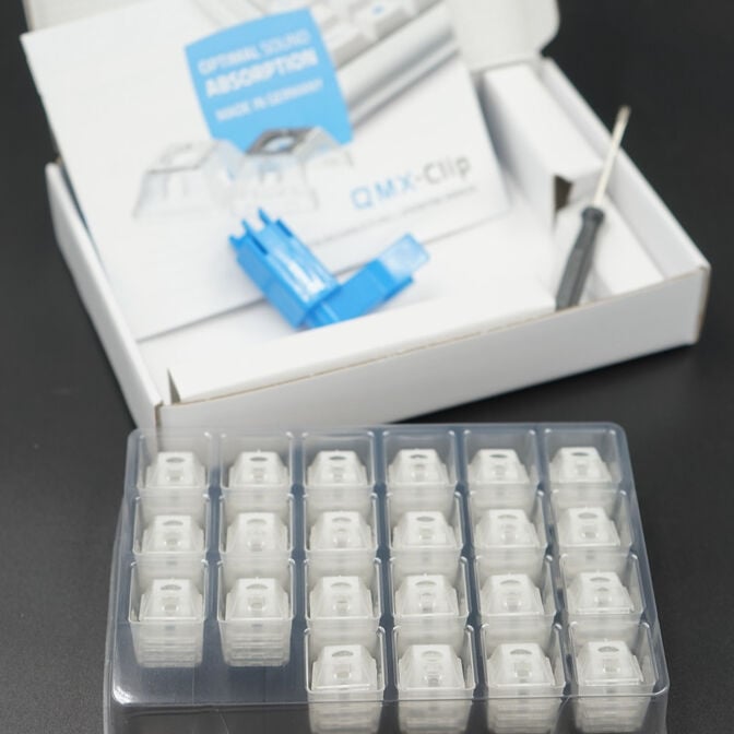 GMK QMX Clip, noise reduction - 110 pieces, PCB mount image number 2