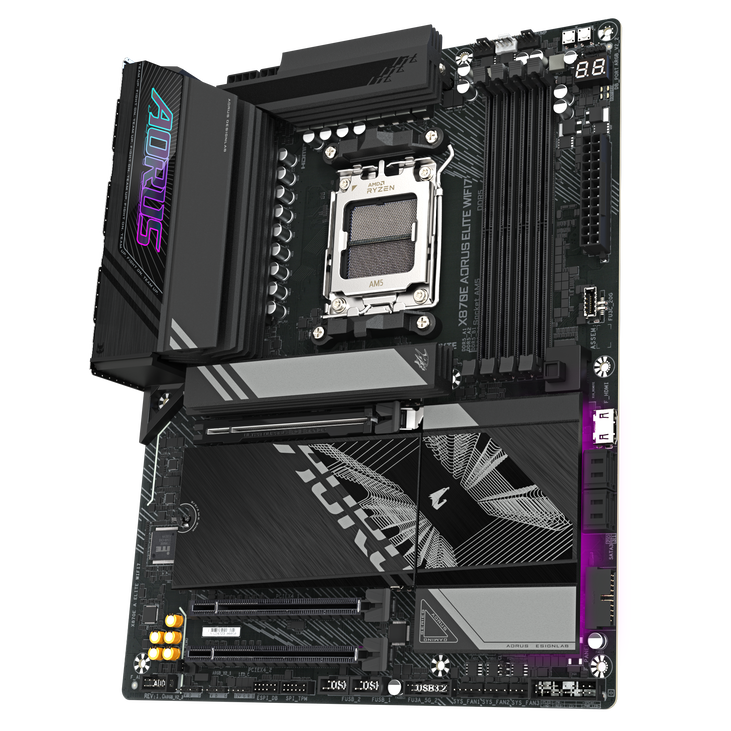 Gigabyte X870E A Elite WiFi7 Mainboard, Sockel AM5, AMD X870E, ATX, DDR5 image number 3