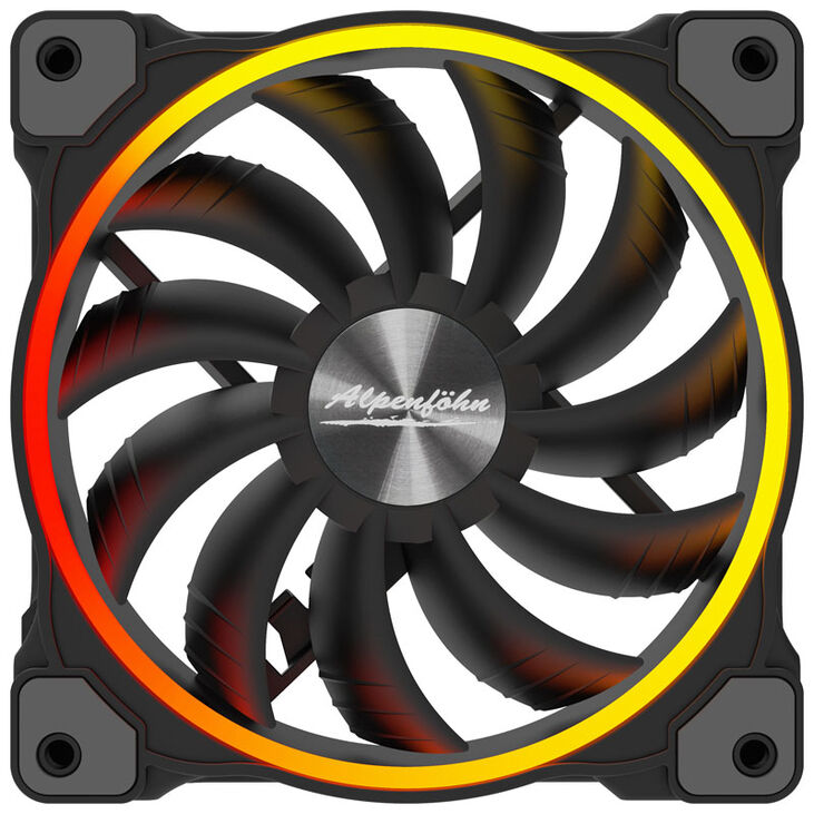 Alpenföhn 120mm Wing Boost 3 ARGB High Speed PWM Fan, Single - Black image number 1