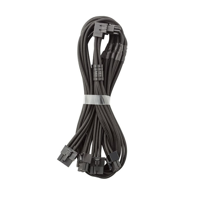 CableMod C-Series Pro Anschlusskabel - Variante A, 90&deg;, 16-Pin zu 4x 8-Pin PCIe, schwarz image number 0
