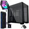 Lian Li O11 Vision Compact PC Case Bundle + HydroShift II LCD-S 360TL AiO + 3x UNI FAN SL-INF 120 Reverse Blade Fans - black