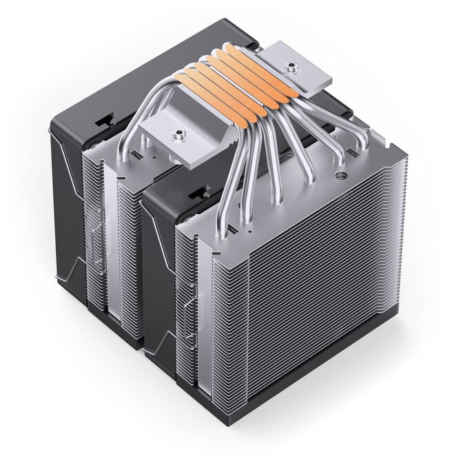 Jonsbo CR-3000E CPU-K&uuml;hler, Dual-Tower, RGB, 260W TDP - schwarz, 120mm image number 4