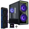 Lian Li LANCOOL 217 INF PC Case Bundle + HydroShift II LCD-S 360TL AiO - black image number null