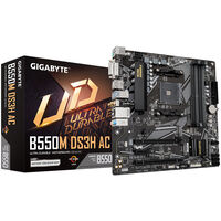 GIGABYTE B550M DS3H AC Mainboard, Sockel AM4, AMD B550, Micro-ATX, DDR4