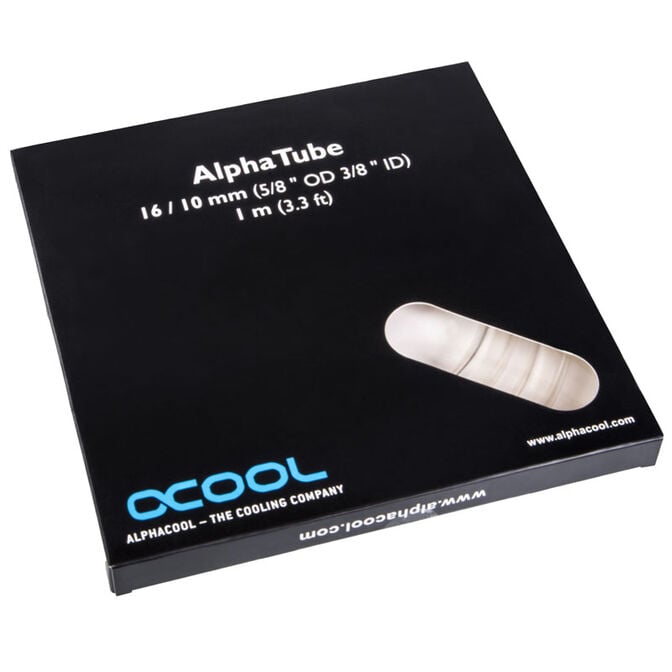 Alphacool AlphaTube Schlauch HF 16/10mm - Ultra Clear 1 m image number 1