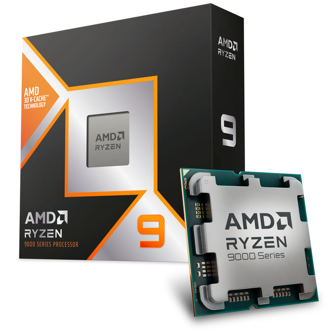 AMD Ryzen 9 9900X3D CPU, 12 cores, 5.5 GHz, Socket AM5 (Granite Ridge) - boxed, without cooler image number 0