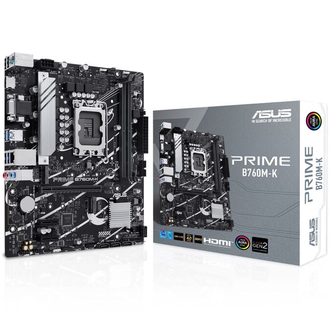 ASUS Prime B760M-K, Intel B760 motherboard, Socket 1700, DDR5 image number 0
