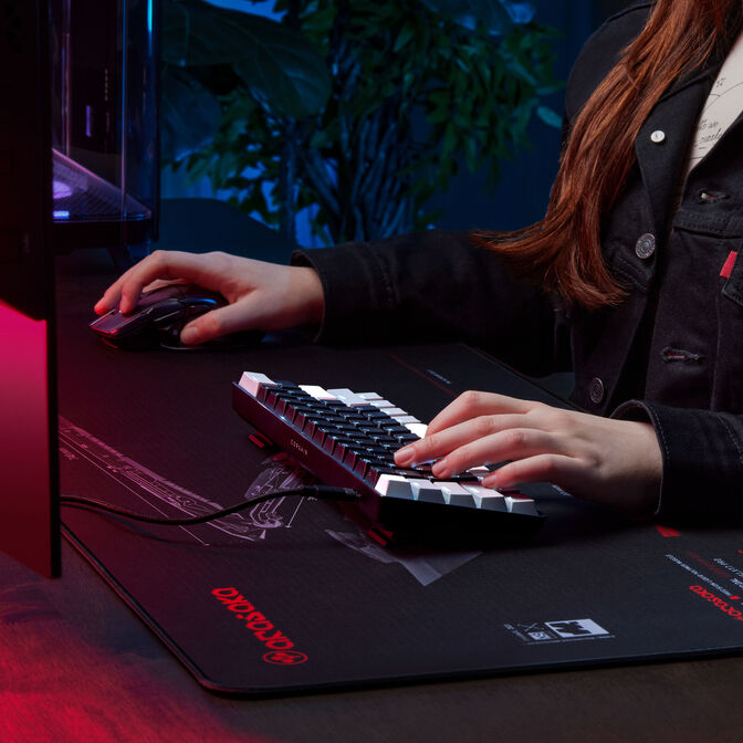 Corsair CLIPPER PRO MINI 60 Hall Effect Gaming Keyboard, Backlit RGB LED, CORSAIR MGX Core, Black PBT DS Keycaps image number 16
