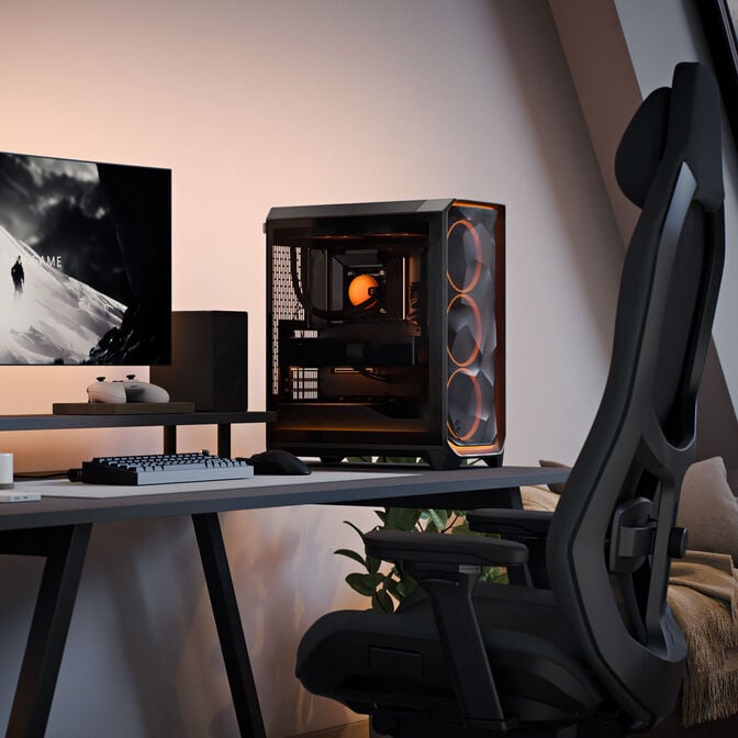 Fractal Design Meshify 3 Ambience Pro RGB TG Light PC-Geh&auml;use, Midi-Tower, E-ATX - schwarz image number 12