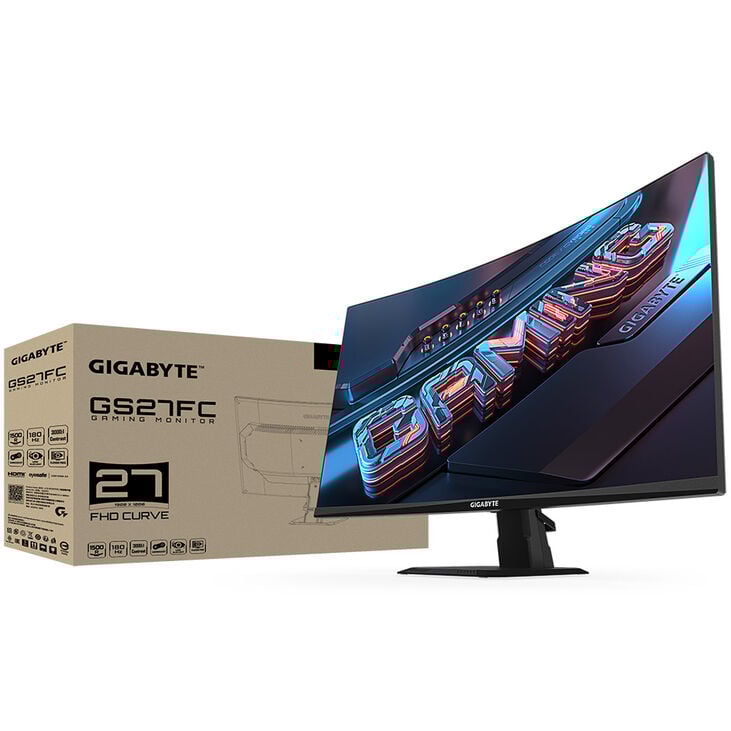GIGABYTE GS27FC, 27 inch Curved Gaming Monitor, 180 Hz, VA, FreeSync Premium, Adapative Sync image number 7
