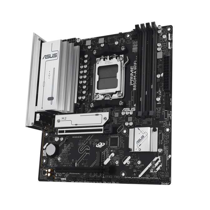 ASUS PRIME B850M-A WiFi Motherboard, Socket AM5, AMD B850, ATX, DDR5 image number 4