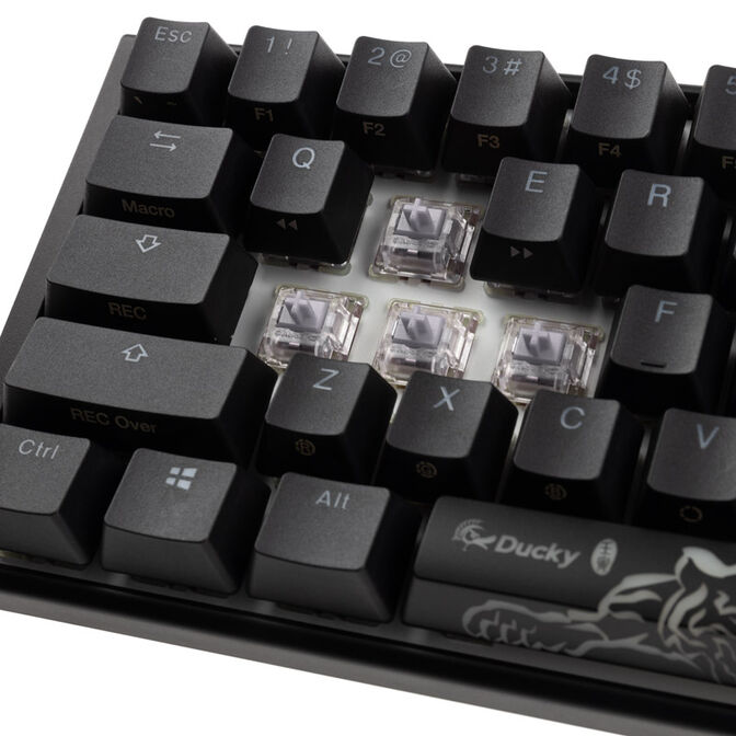 Ducky One 3 Classic Black/White SF Gaming Keyboard, RGB LED - MX-Speed-Silver (US) image number 4