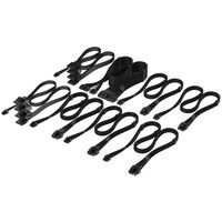 Corsair Premium Sleeved DC Cable Pro Kit, f&uuml;r Typ-5-Netzteil - schwarz
