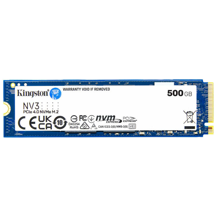 Kingston NV3 NVMe, PCIe 4.0 M.2 Type 2280 - 500 GB image number 1