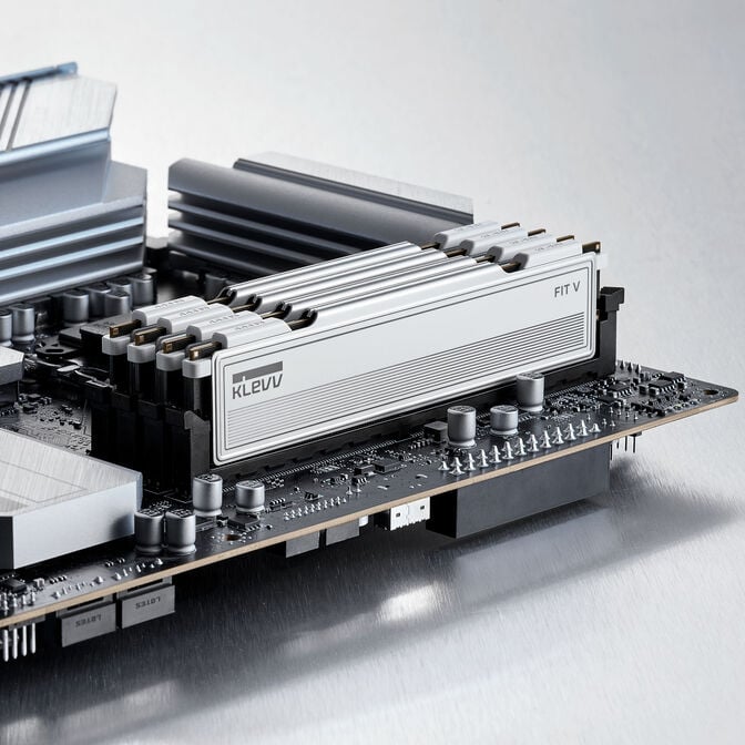 KLEVV FIT V DDR5-6000 RAM, CL28, XMP 3.0 & EXPO - 32 GB Dual-Kit, wei&szlig; image number 12