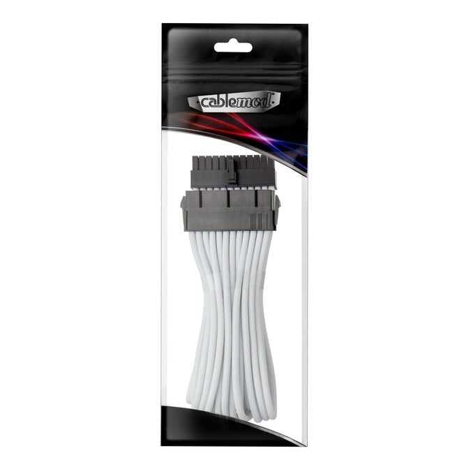 CableMod Pro ModMesh 24-pin ATX-Verl&auml;ngerung, 30cm - wei&szlig; image number 1