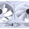 PHANTEKS M25 Gen2 PWM D-RGB Fan - Reverse Blade, 140mm, White image number null