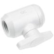 Alphacool Eiszapfen 2 Wege Kugelhahn G1/4 - wei&szlig; image number null